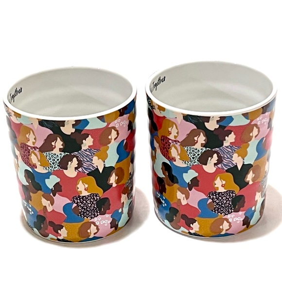 Prima Design WE’RE ALL IN THIS TOGETHER Ceramic Mug Set White/Pink/Multi 21oz - Picture 6 of 12